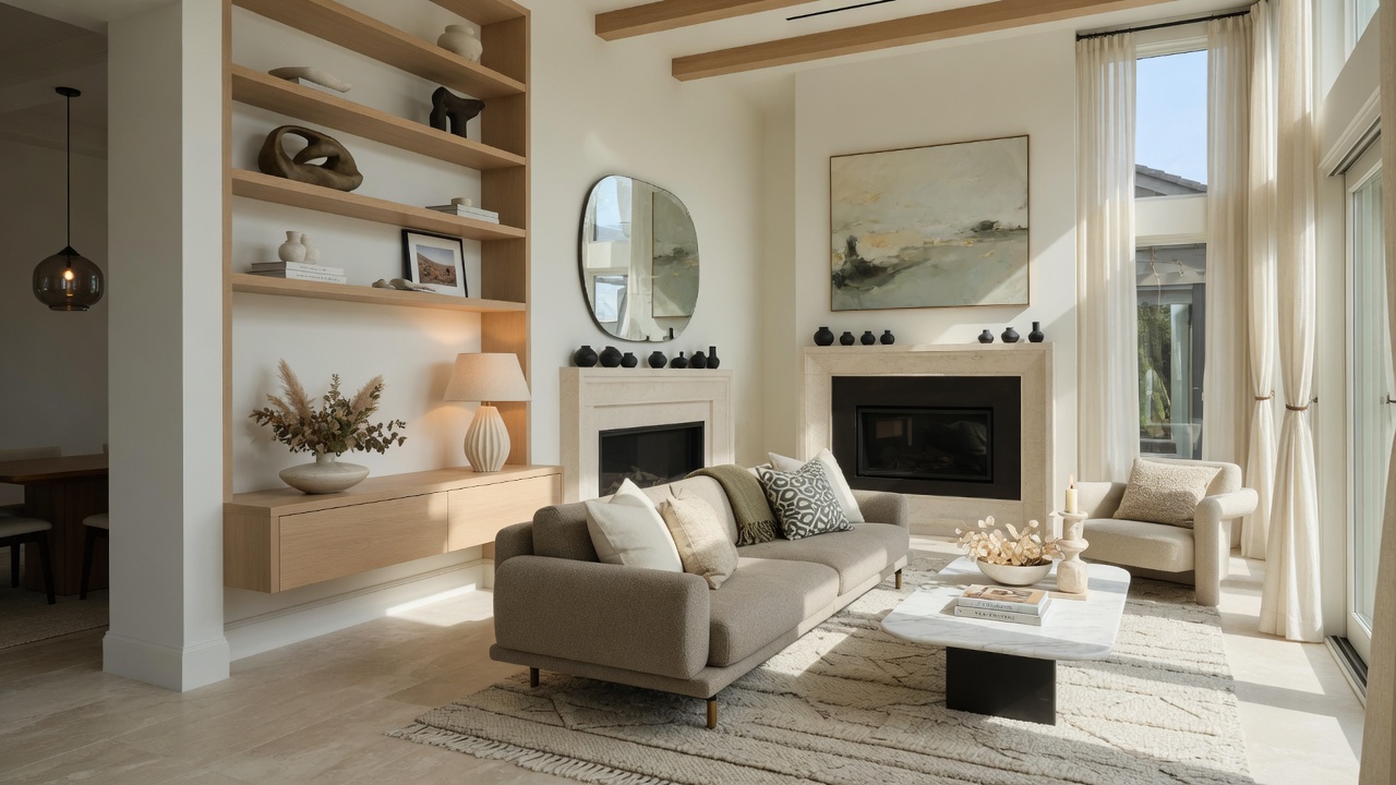 Modern residential interior renovation with elegant design